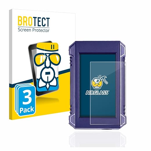 BROTECT Glass Screen Protector Film Compatible with Anycubic Kobra 3D-Printer ?DE-MS MX (3 Pack) - Glass-Foil Protection [Scratch Resistant]