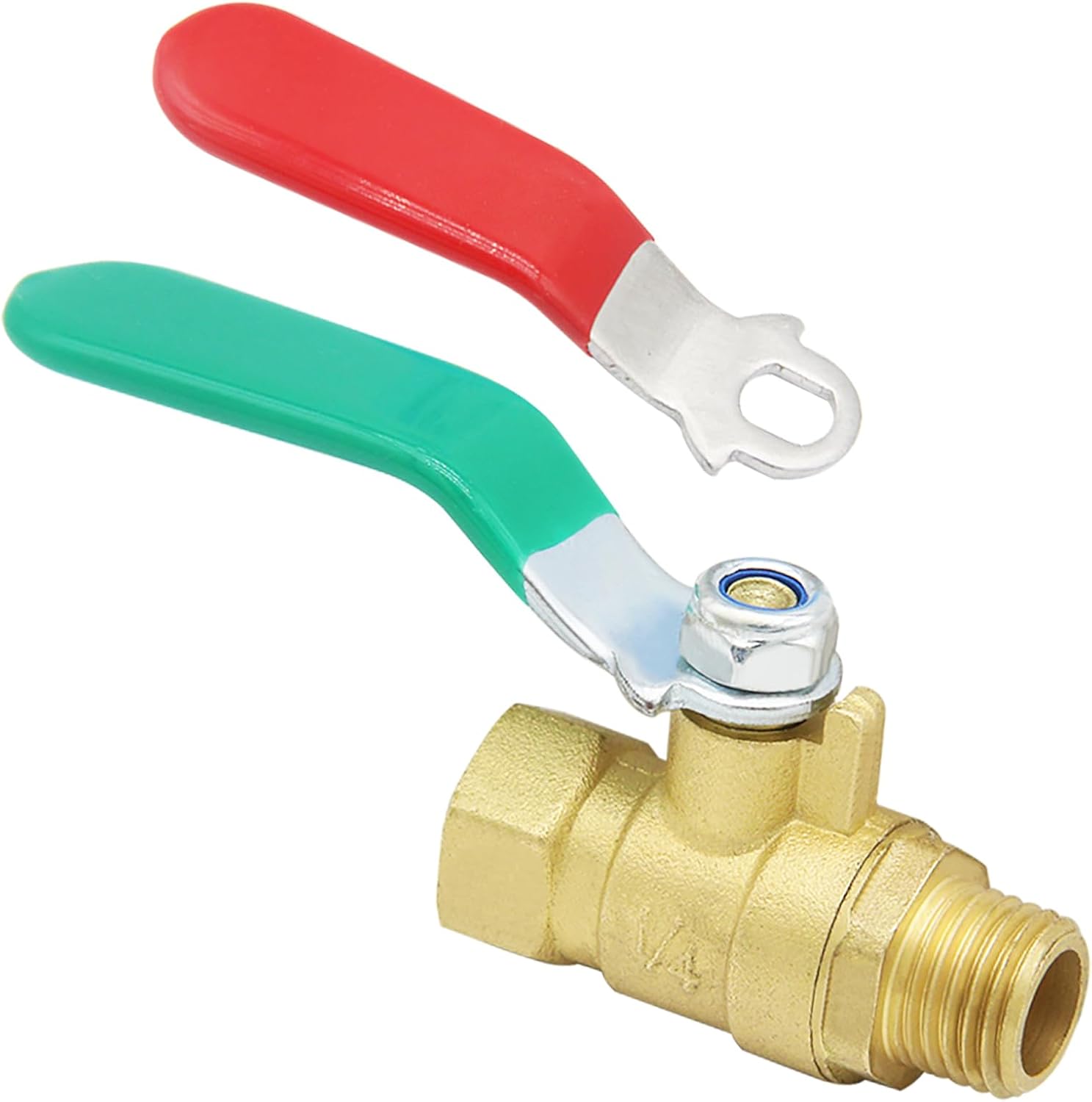Qolekog Heavy Duty 1/4 inch NPT Brass Ball Valve Air