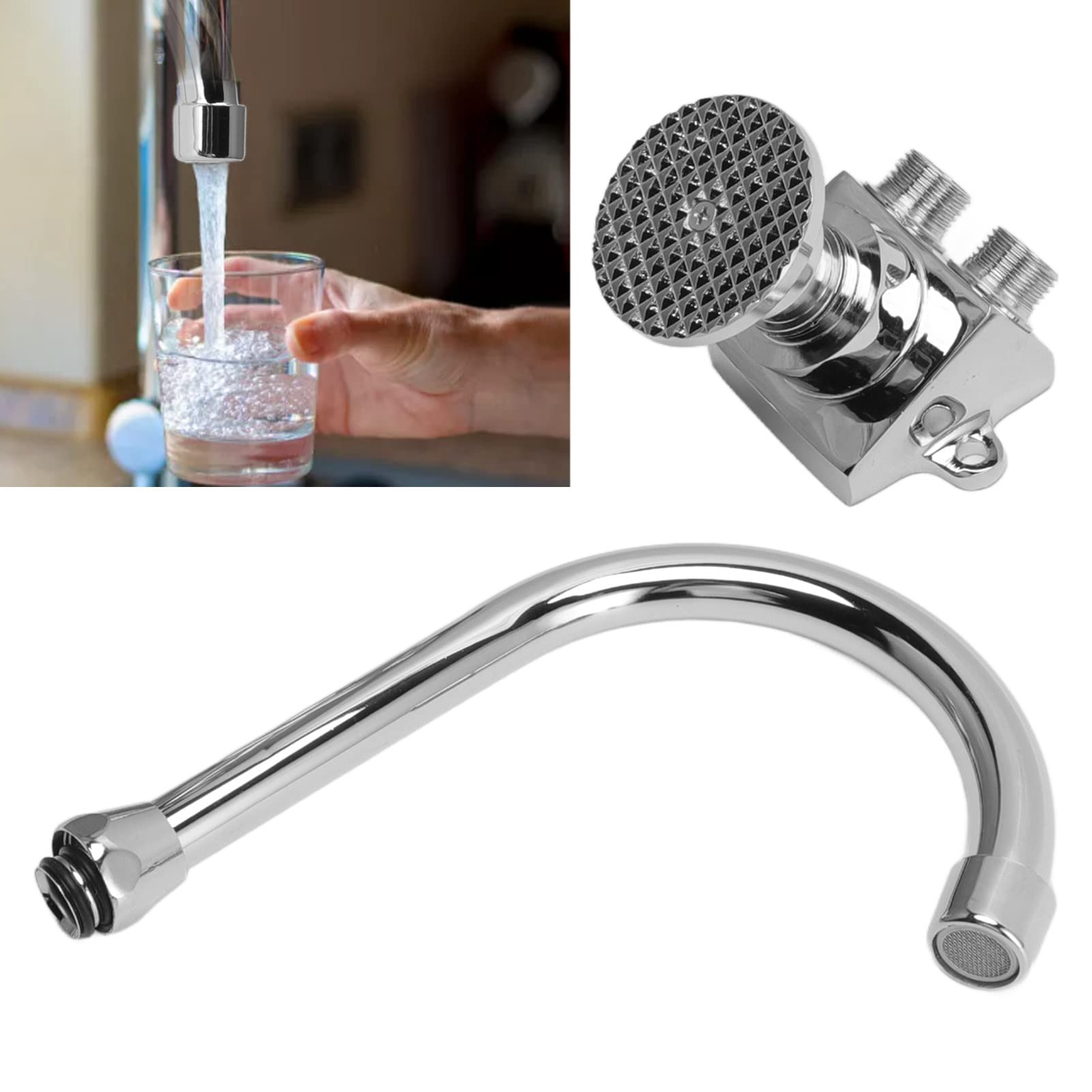 Rubinetto A Pedale GAESHOW - Comando A Piedi Per Lavello Cucina E Bagno - Foto 4