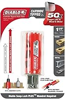 Vista 2 de Diablo - Sierra de dientes de carburo para madera y metal, se adapta con sistema de mandril Snap-Lock Plus, expulsión de enchufe sin herramientas