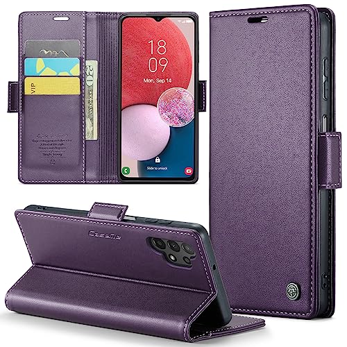 Coque Samsung A13 4G/5G antichoc anti-RFID avec support violet