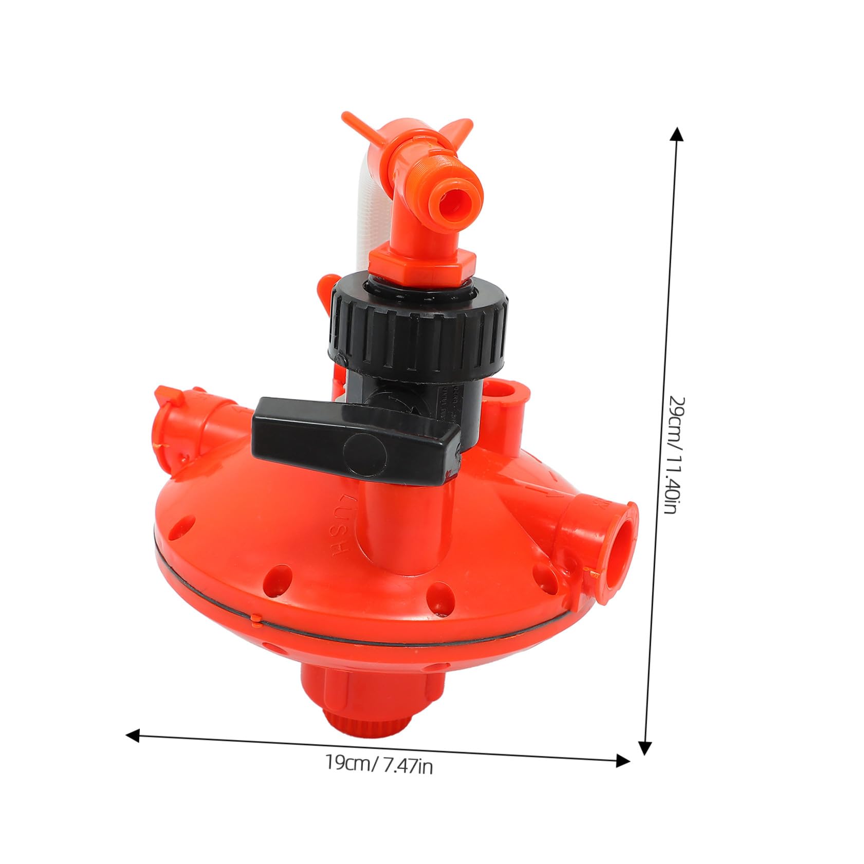 Abbeveratoio Automatico di Regolatore Galline Pressione | Plastica Rossa, 1 Pezzo, Prevenzione Perdite e Peso Ridotto, per Allevamento Avicolo