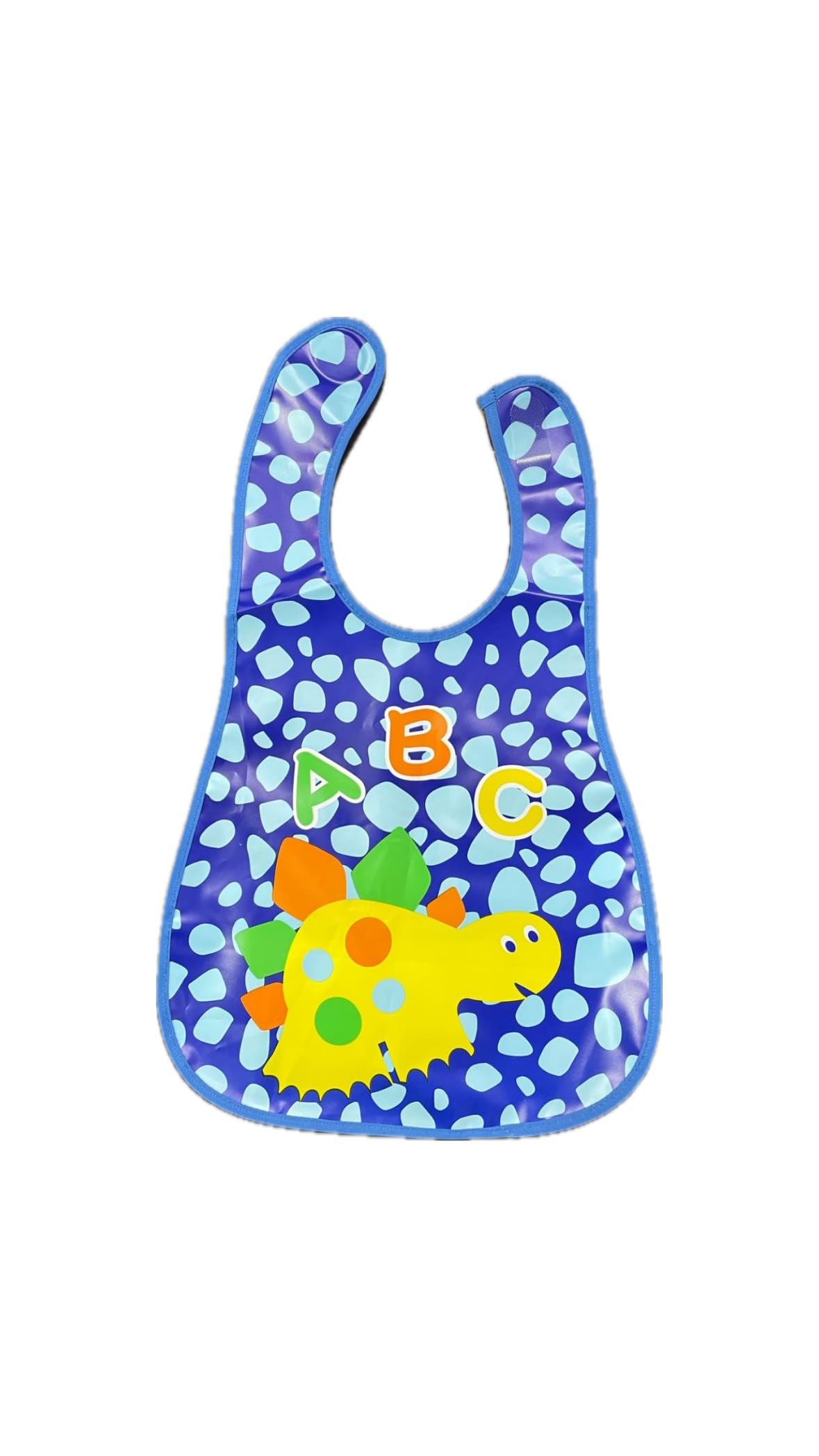 KIDS BASIC Baby Long Silicone Feeding Bibs |Waterproof Velcro Bib With Silicone Pocket Backside of Bib | Baby Apron-image-3