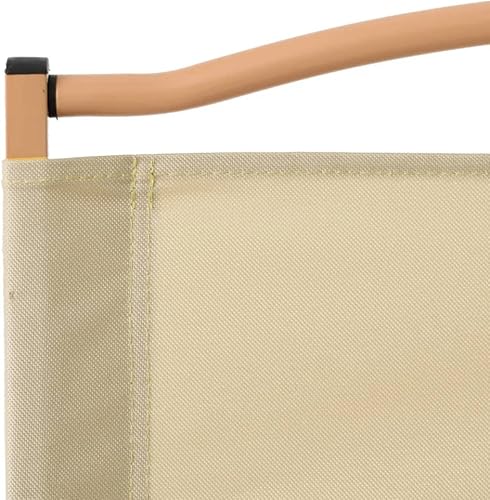 Miniatura 8 de Sillas de camping, 2 piezas, color beige, 21.3 x 21.7 x 30.7 pulgadas, tela Oxford, silla de patio al aire libre, sillas de césped para comedor,