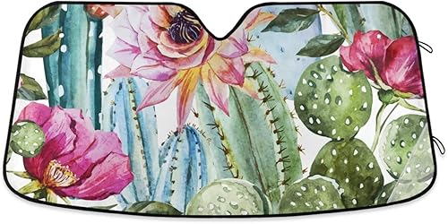 Miniatura 24 de Parasol para parabrisas de automóvil con estampado de purpurina rosa brillante, bloquea los rayos UV, protector de visera solar, acordeón plegable