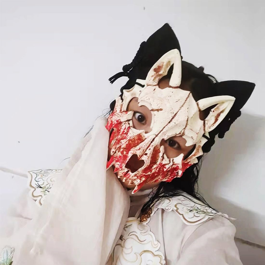Maschera per Halloween, lupo mannaro, maschera per cosplay, maschera spaventosa, maschera decorativa, costume di Halloween, novità, maschera horror, gioco di ruolo per adulti