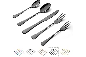 Premium Matte Black Flatware Set (30-Piece) for 6