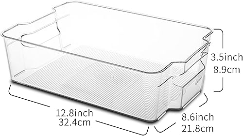 Miniatura 2 de Cetomo Contenedores organizadores de nevera, accesorios de almacenamiento y organización de cocina, transparentes