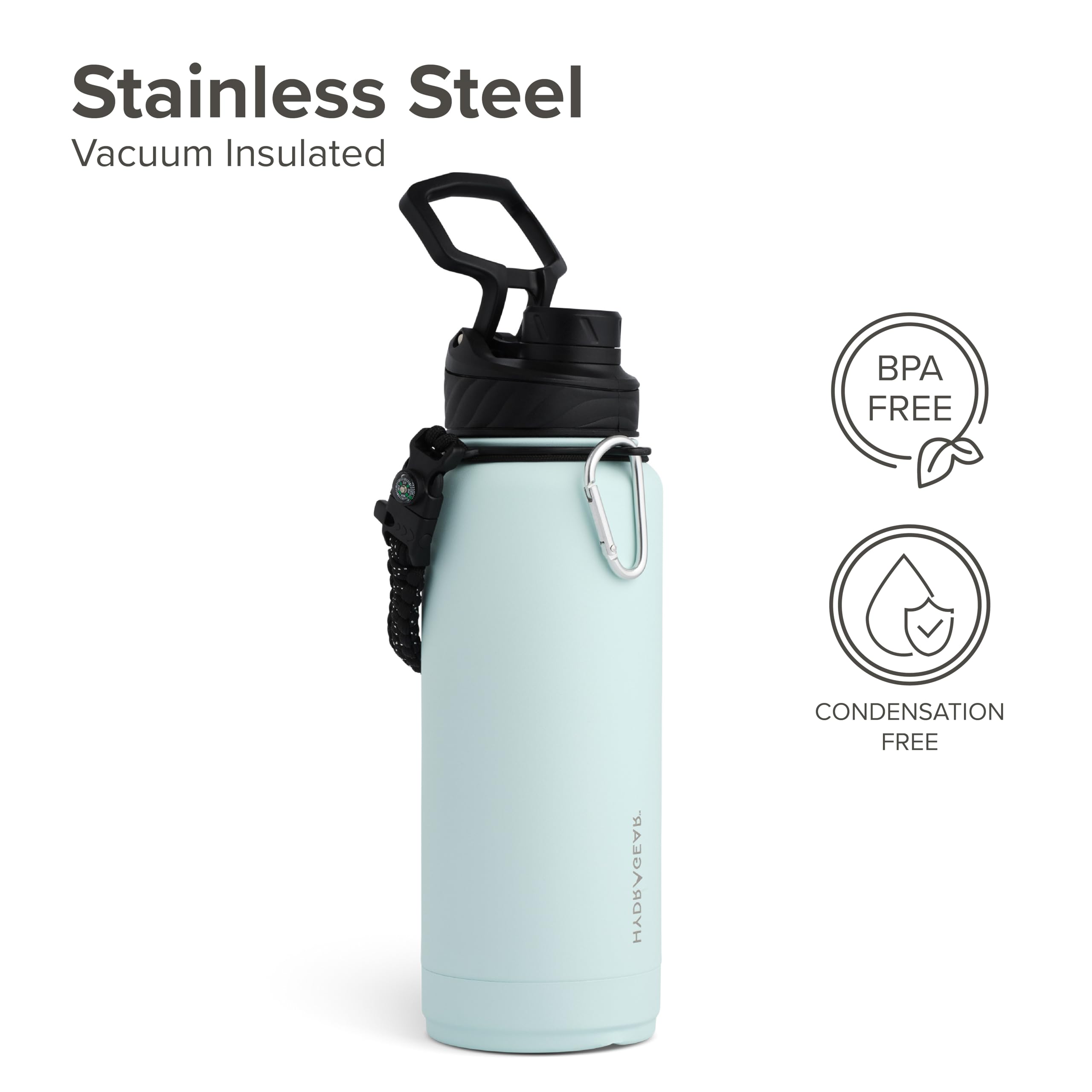 Amazon.com: Hydragear Zenith Chugger 40 oz Stainless Steel Bottle