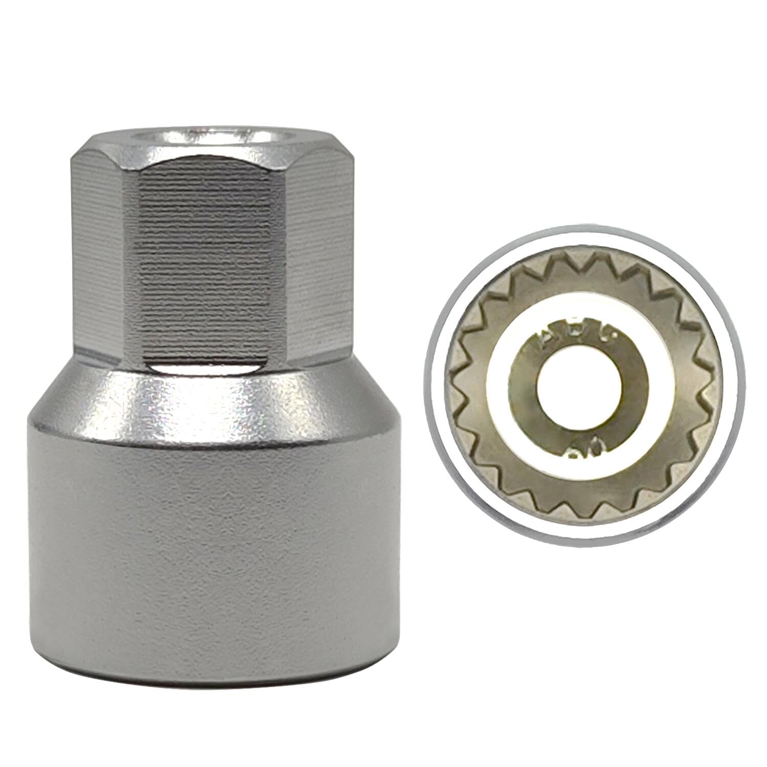 JEUCLEL ABC-60 - Wheel Locking Nut Key for Porsche VW Toureg Panamera/Cayenne/Macan/Cayman/SUV, Wheel Lock Nut Scoket Adapter, Wheel Anti-Theft Lug Nut Removal Tool, Anti-Theft Screw Remover