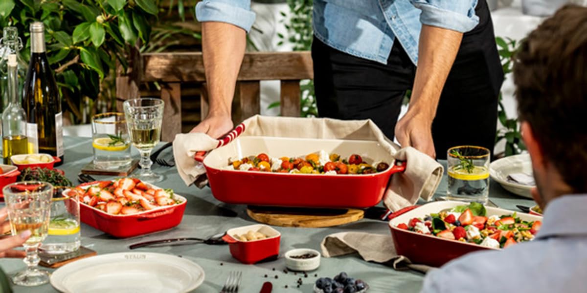 Staub Ovenschalen Set 2 Ceramic Kirsch-rot 40508-627