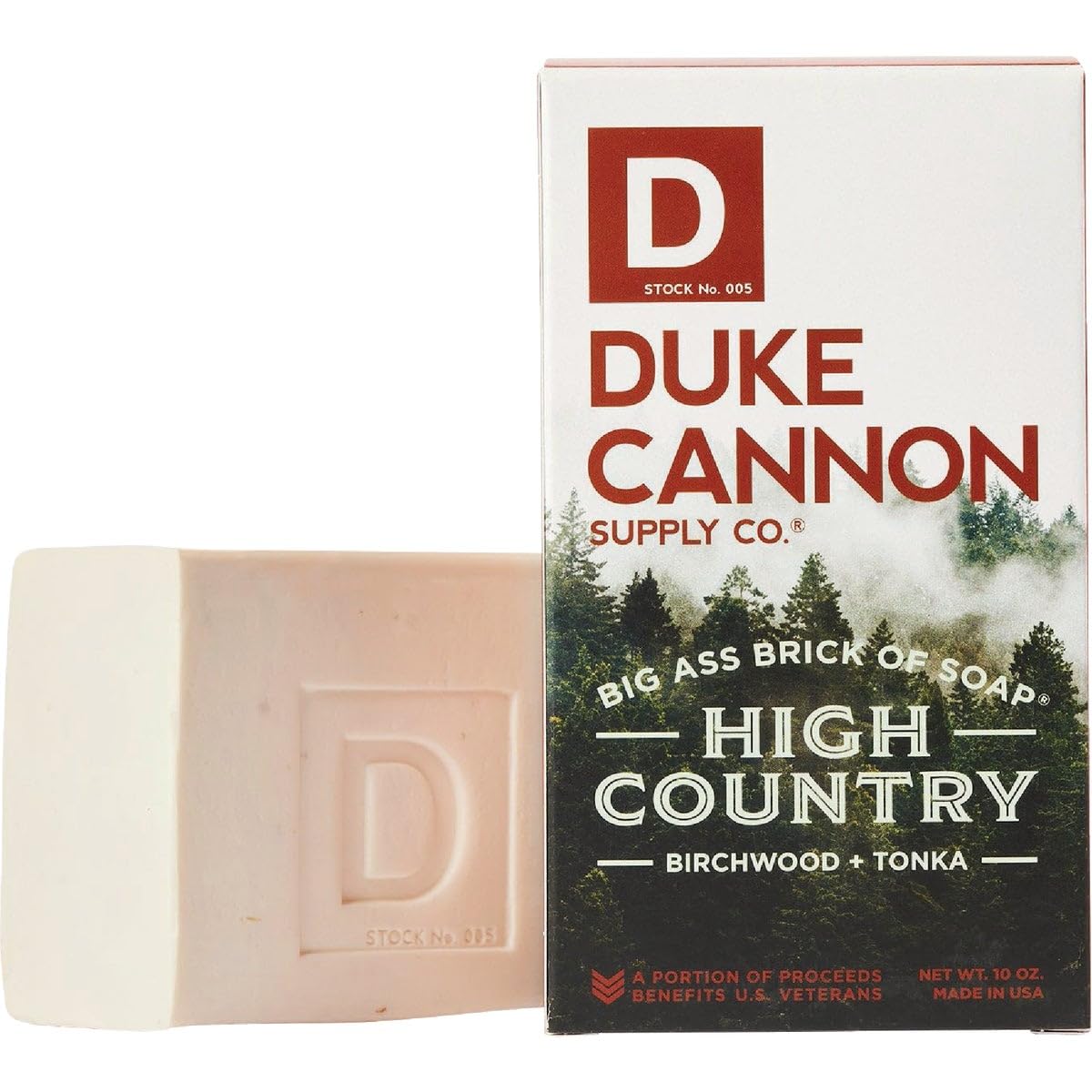 Duke Cannon Supply Co Big Brick of Soap High Country - Extra Large Mens Bar Soap with Masculine