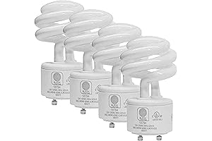 SLEEKLIGHTING Helical 13W 120VAC 60Hz 60-Watt Equivalent 4200K 900lm Cool White Mini...