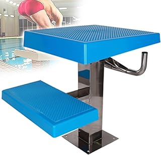 High strength hardness Rugged portable tools Standard Pool Diving Platform,Heavy Duty Jump Stand Pool Diving Board,304 Stainless Steel Diving Board with Anti-Slip Countertop,for Professional Competiti