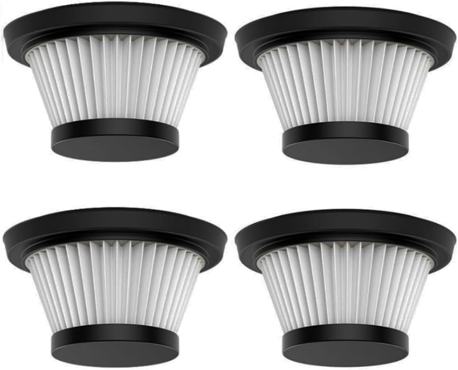 4PCS Replacement Plastic Filters for Duck Vacuum Cleaner, Washable Vacuum Filter