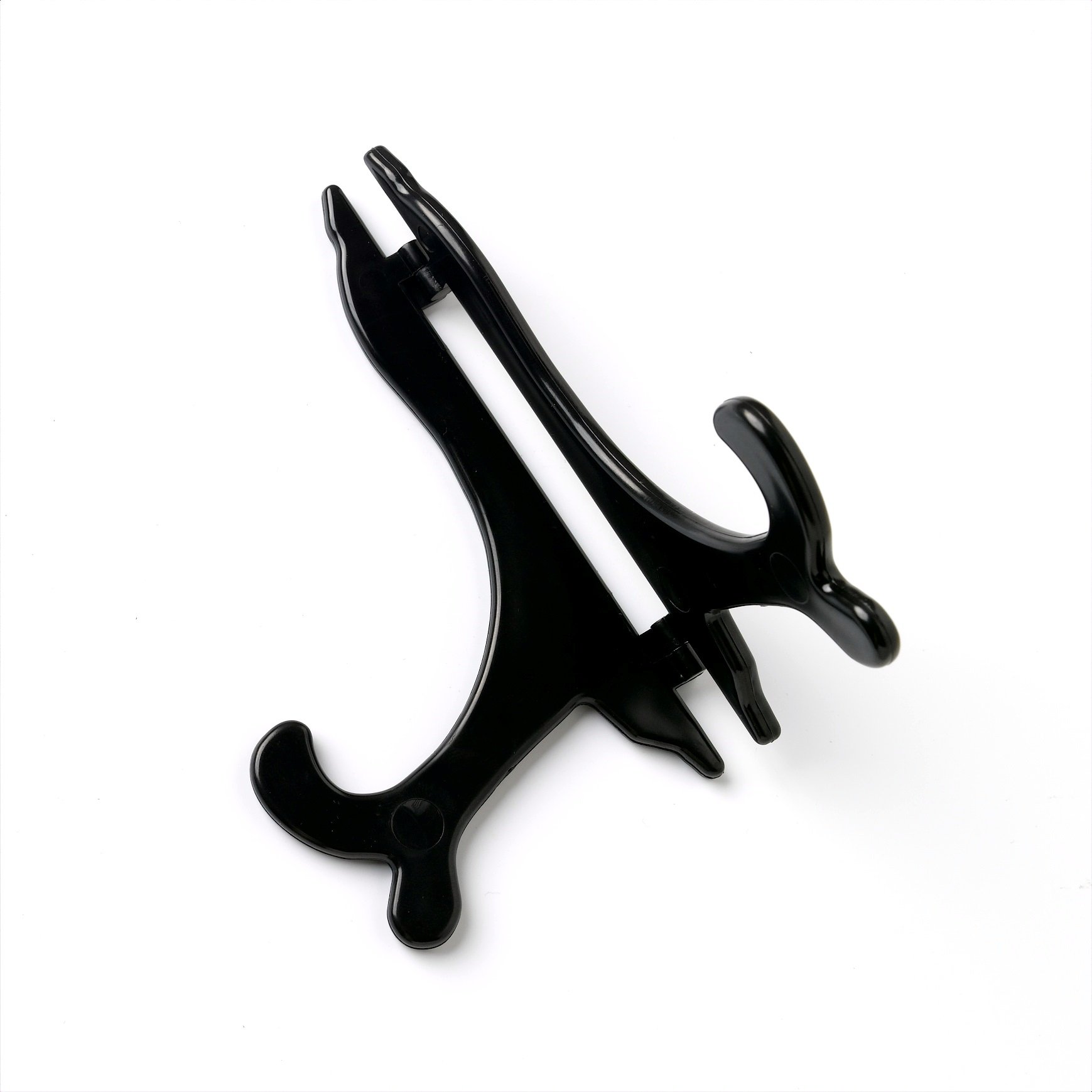 Merriway Black Plate Stand Plastic 75Mm-150Mm