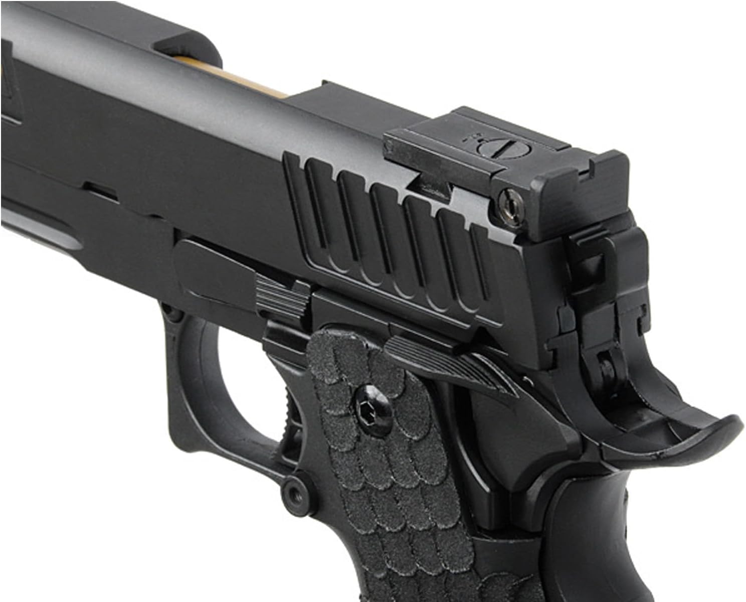 Army Armament R608 Hi-Capa Gas Blowback Airsoft Pistol (Color: Black)