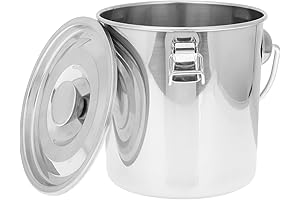 Healeved Stainless Steel Bucket with Lid