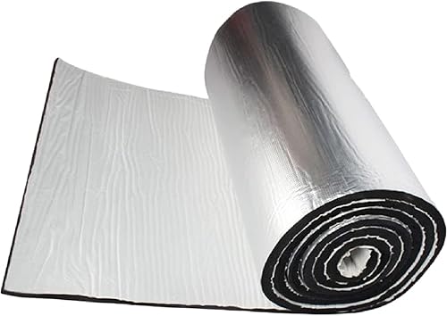 Miniatura 4 de Alfombrilla de amortiguación de sonido, protector térmico de 32 x 55 x 0.62 pulgadas de grosor, autoadhesivo, espuma aislante automotriz,