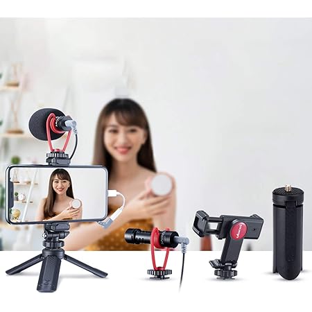 Amazon Co Jp Ulanzi スマートフォンビデオマイクキット マイク スマホホルダー ミニ三脚付き 携帯電話用フォト ビデオキット 垂直 水平 Vlog Youtube 映画製作用 Iphone 11 Pro Max 7 8 X Xs Max 11 Pro Samsung Huawei 対応 家電 カメラ