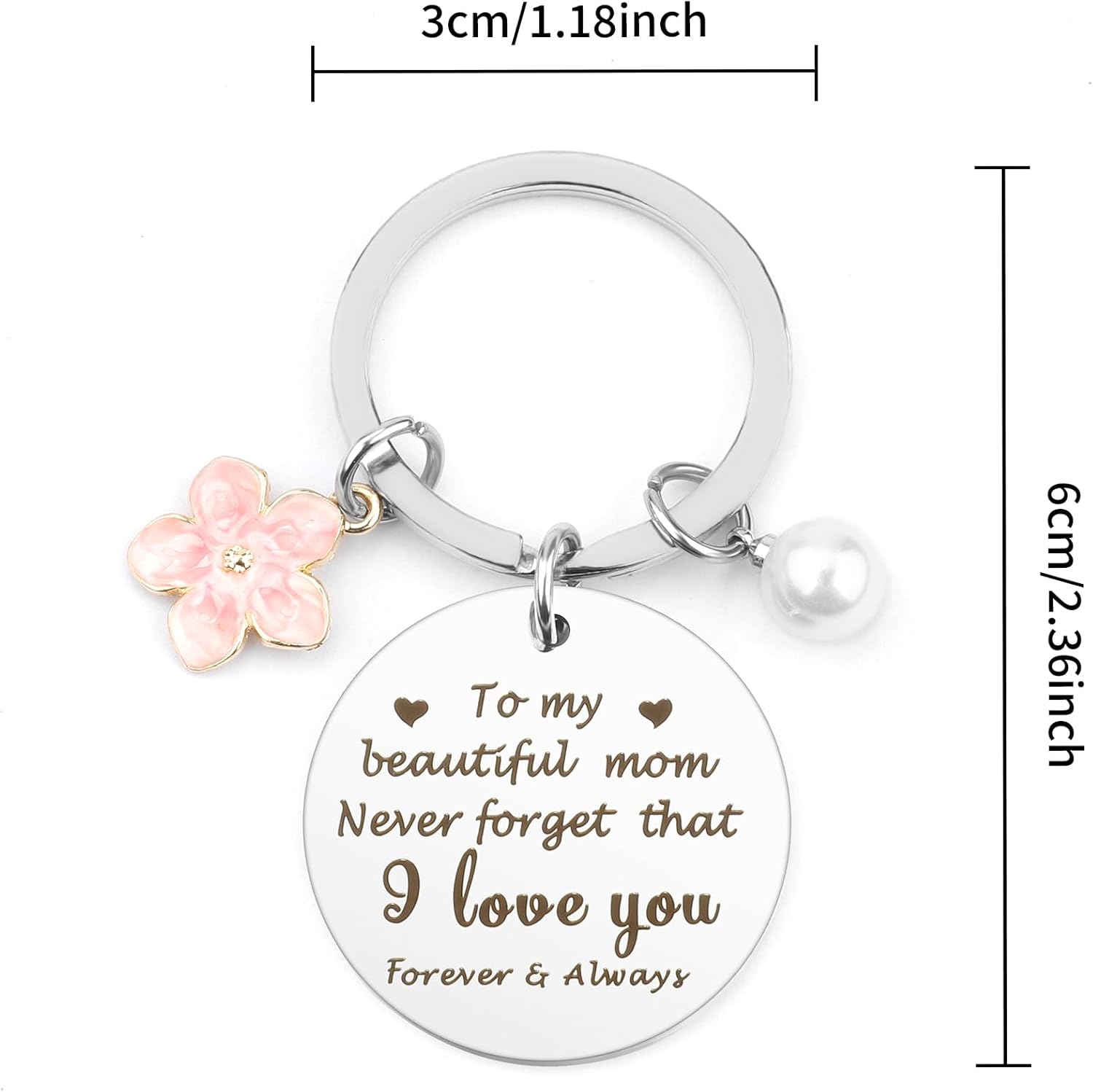 Mothers Day Gifts for Mom from Daughter Son,Mother's Day Valentines Valentine's Funny Cool Birthday Christmas Easter Mommy Xmas Gifts Ideas for Mom Presents Keychain,Stocking Stuffers for Women - Image 2
