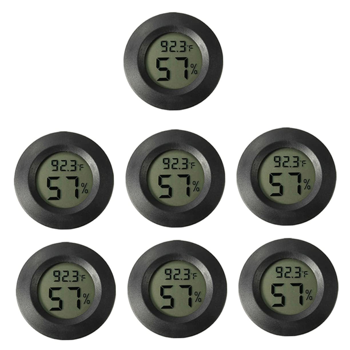 Sosoport 21piezas Digital De Humedad Para Terrarios De Reptiles Medidor De Temperatura y Humedad Para Invernaderos y Interiores