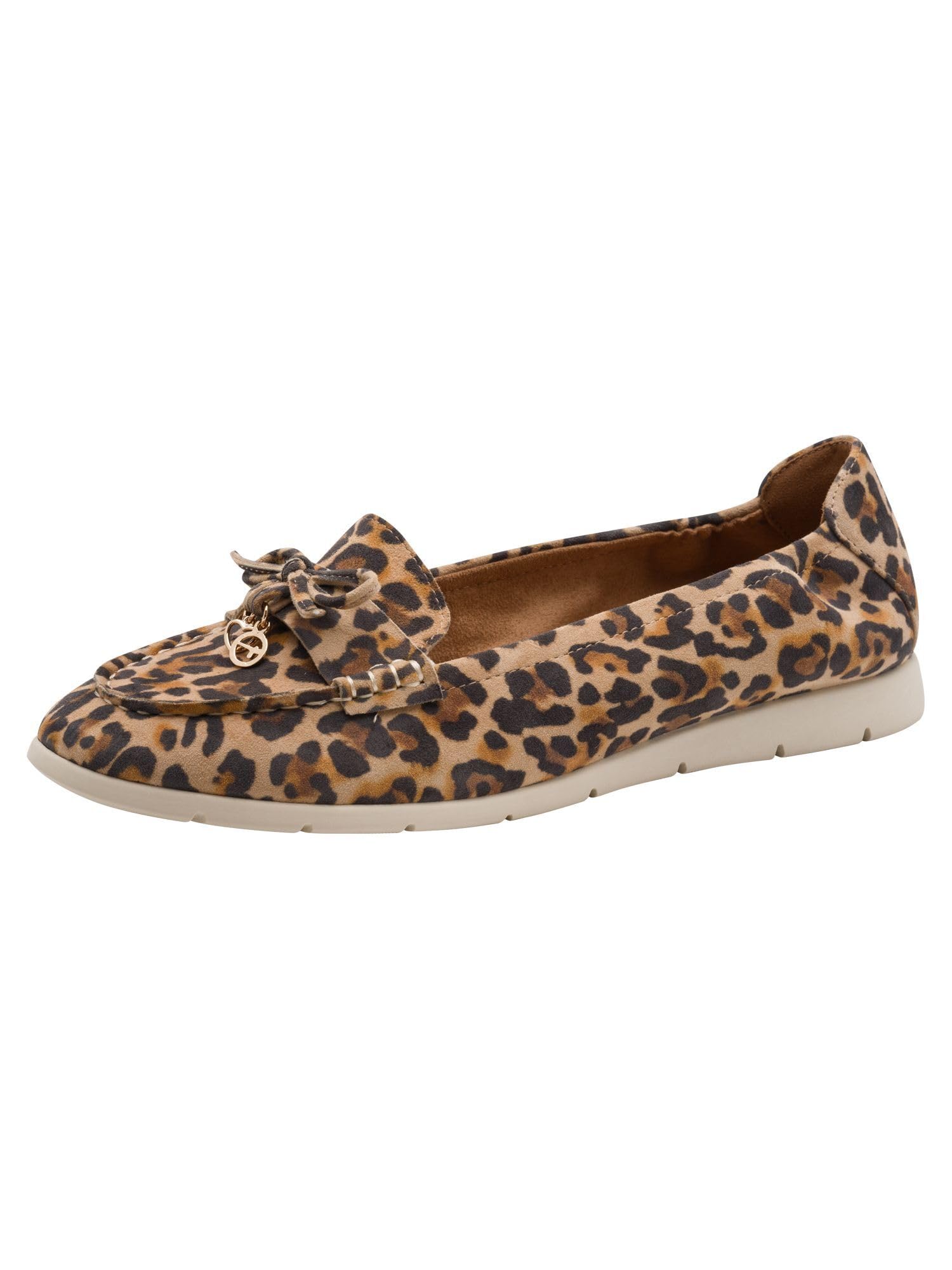 Tamaris Women's loafer flat leather brown 7.5 UK