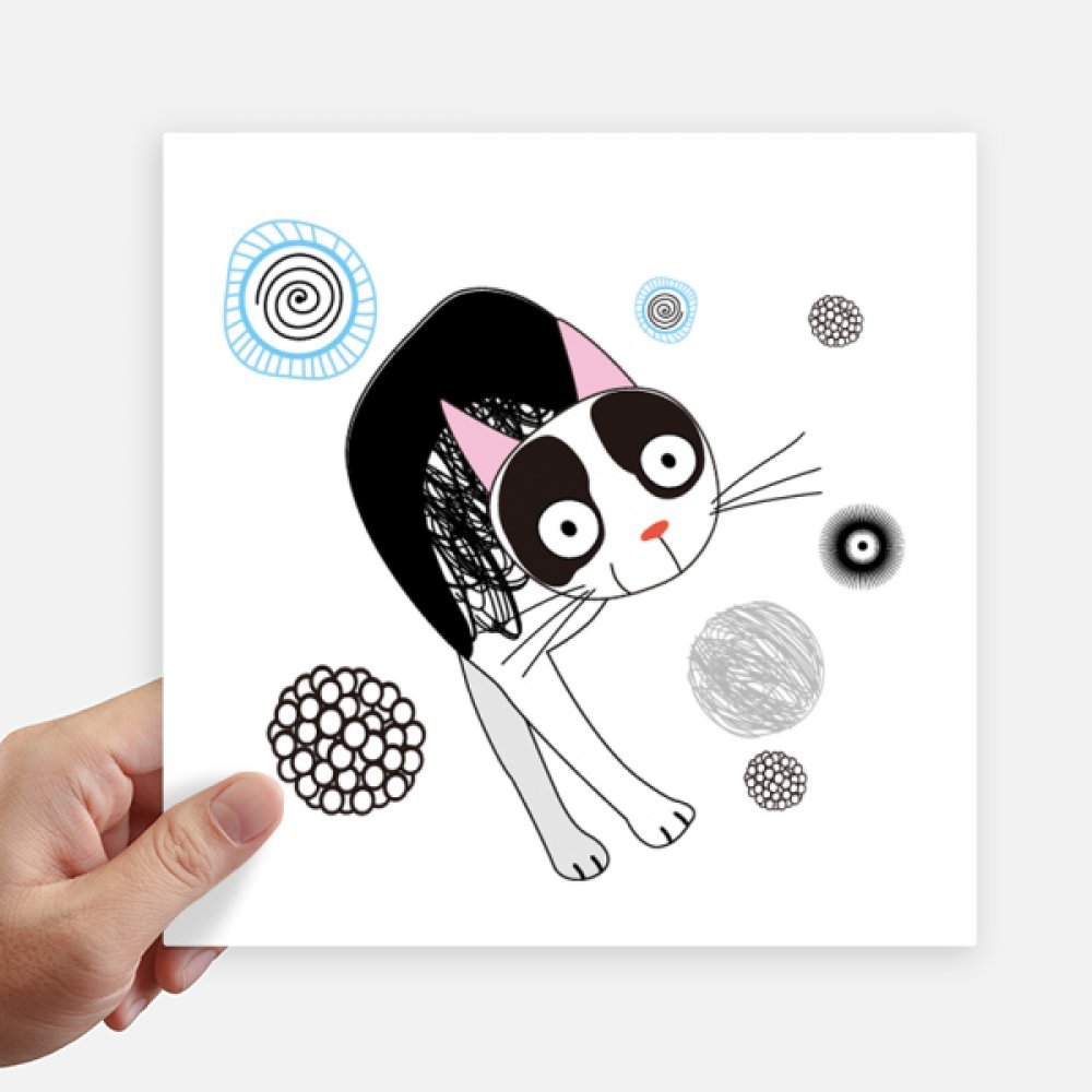 Autocollant chat mignon 20 cm pour protéger et customiser une valise ou un ordinateur
