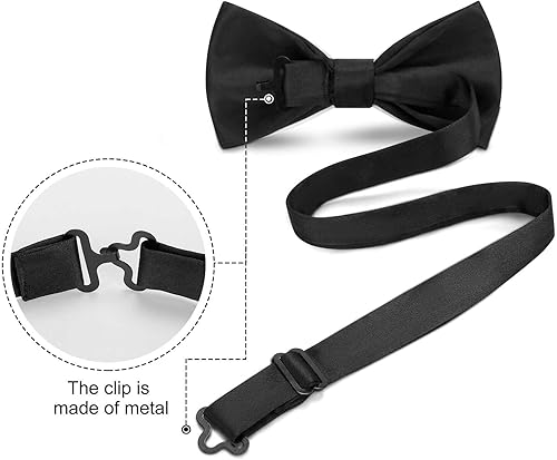 Miniatura 8 de Science Formulas Chalk Board Men's Bow Tie Adjustable Bowties Double Fold Pre-tied Bow for Home Work