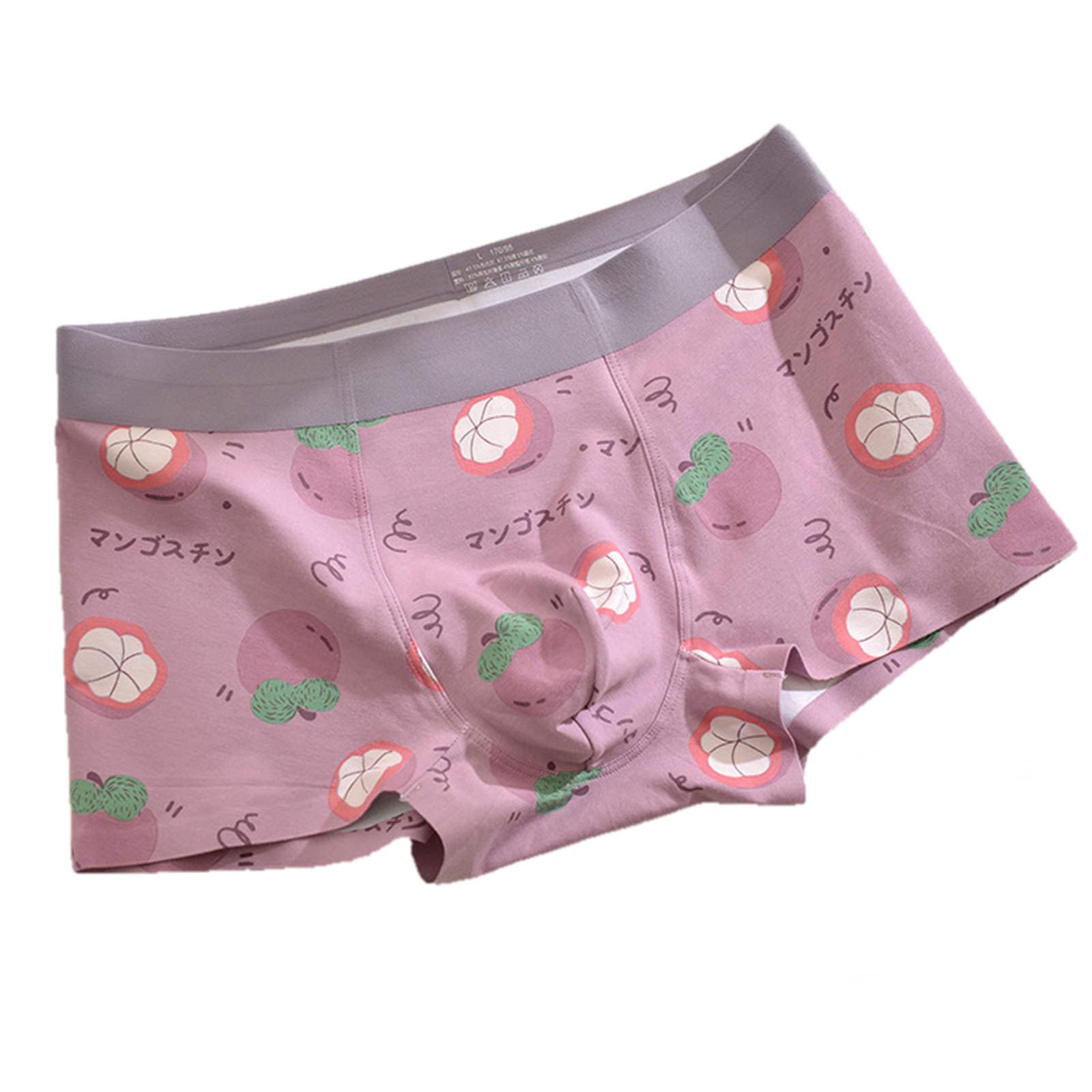 Boxer Uomo Boxer Seamless Modal Media Vita Stampa Intimo per Uomo Tratto Traspirante-4 Packs,XL