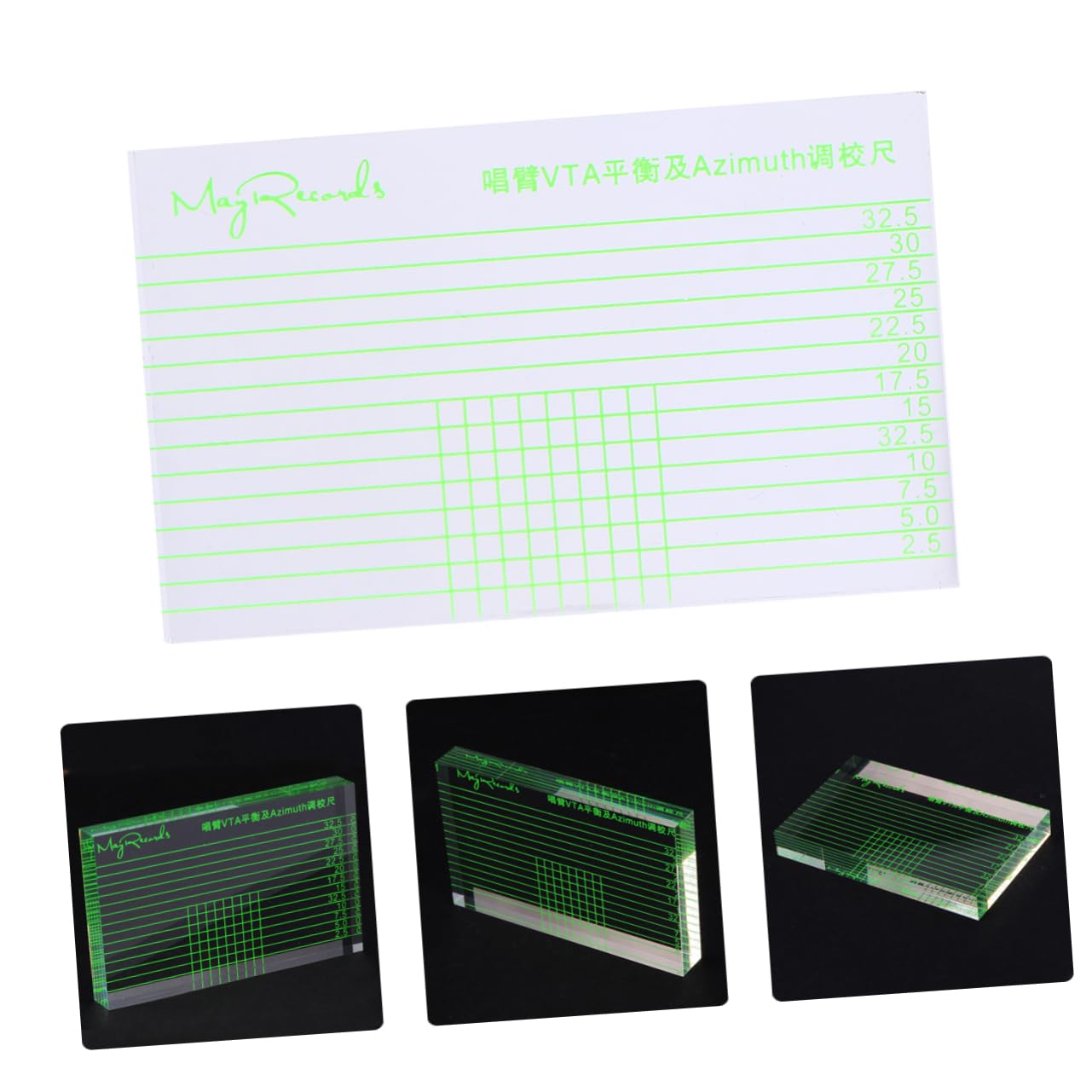 Buy 1pc Azimuth Turntable Protractors Tonearm Cassette Tool Turntable