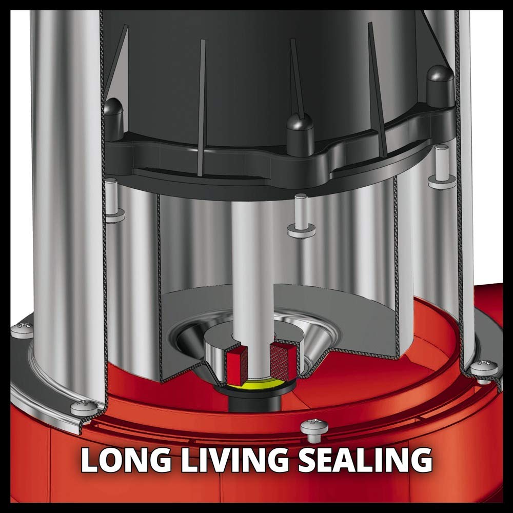 Einhell GE-DP 7935 N-A ECO - Bomba de aguas sucias (790 W, capacidad de 19.000 l/h, profundidad max. de inversión 7m, conexión de manguera 47.8mm, cuerpos extraños hasta 35 mm) (ref.4171460)