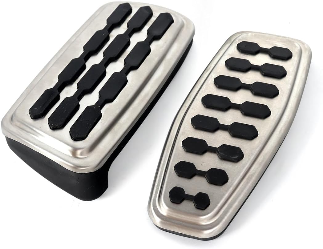 Pedal Pads Set Compatible with 2022 2023 Cadillac Escalade Sport Foot Pedal Pads Brake Redal Cover Replace for 84712886