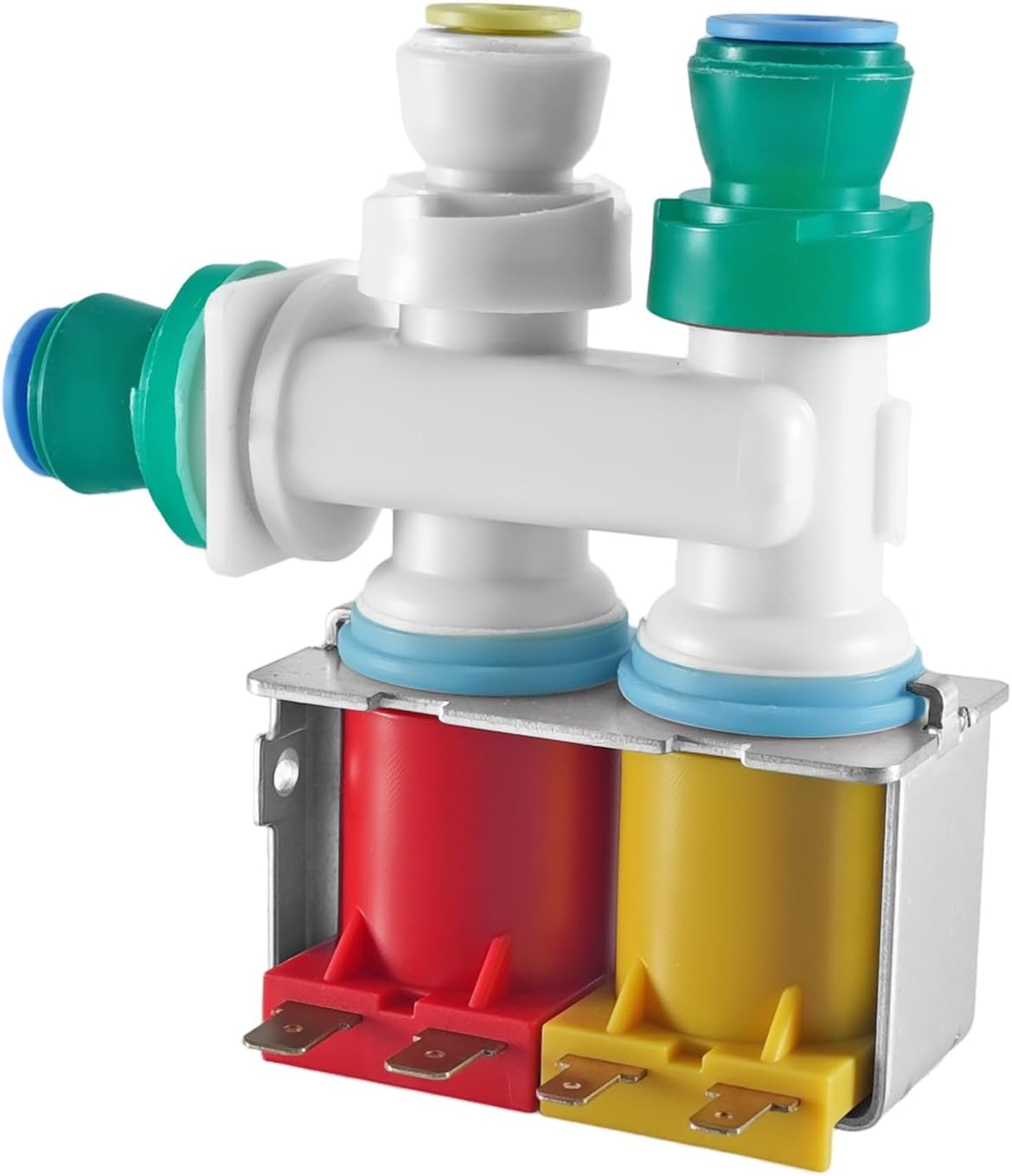 W10258562 Refrigerator Water Inlet Valve Fit for Whirlpool Refrigerator Ice Making Water Inlet Valve, Replace WPW10258562 AP6018030 EA2580001 PS2580001, Refrigerator Secondary Single Water