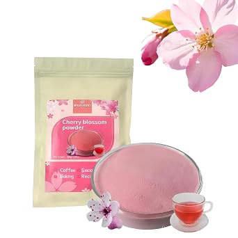 WEIJUEJIYI Cherry Blossom Powder 200g, For Coloring Baked Cake and Milk Tea
