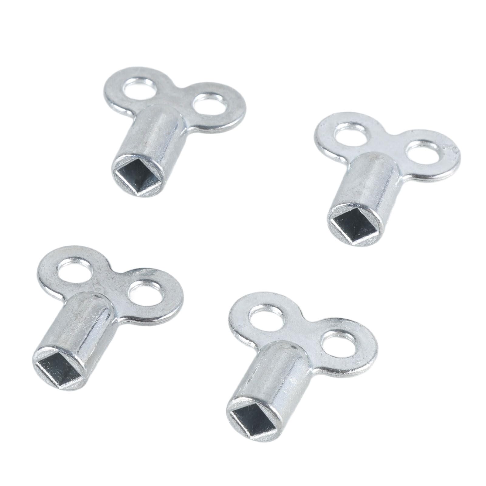 Gmbylby Extended Four Corner Aluminum Radiator Bleeder Key Ventilation Tool For Quick Air Release & Enhances Heating Efficiency Noise Reduction 4Pcs