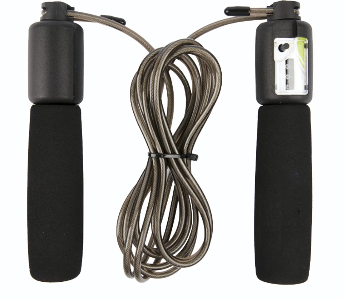 YALLA HomeGym3 Meter Jumping Rope With Counter, Adjustable Length, Speed Skipping Rope with Comfortable Foam Handles