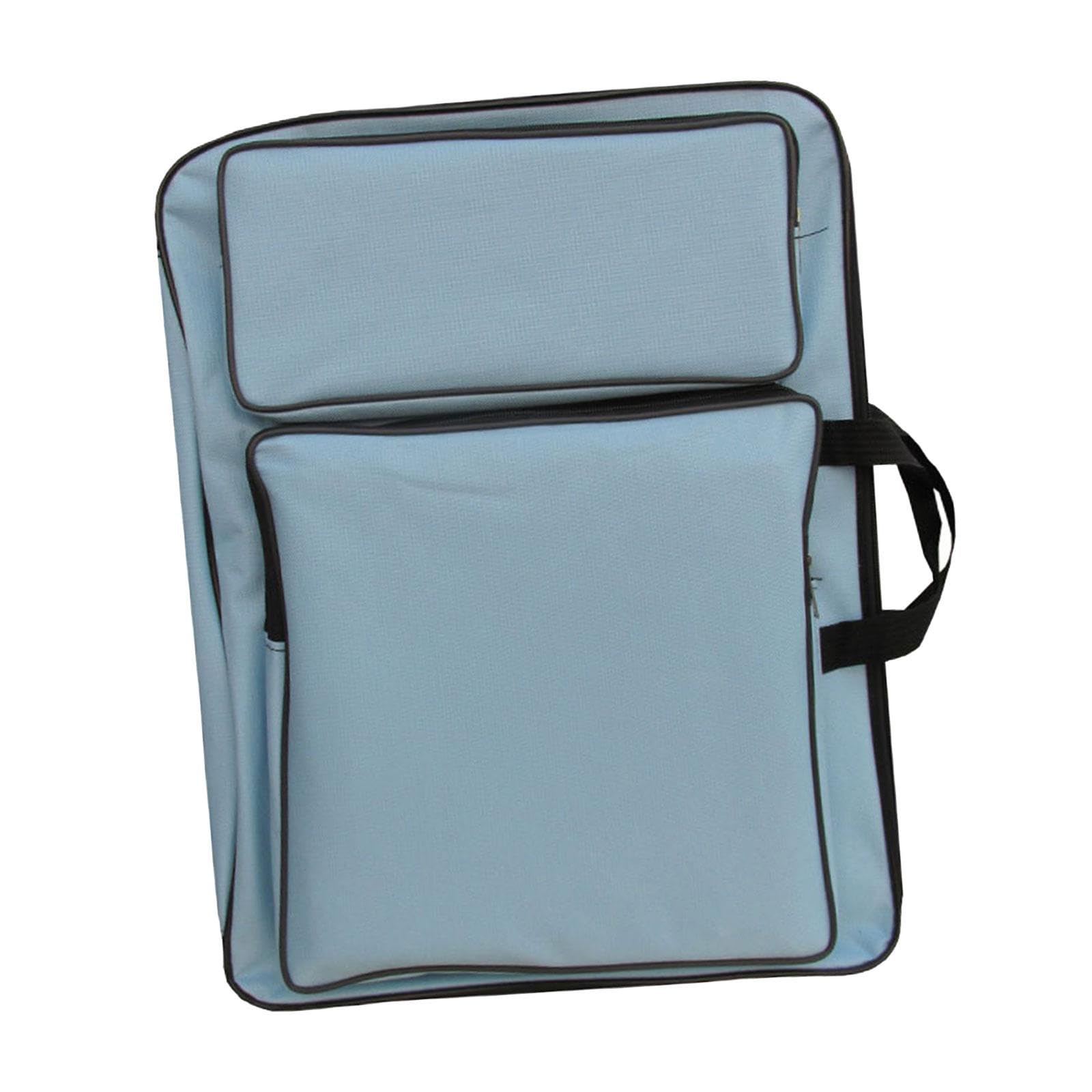 Estuche de arte para niños, bolsa de arte para dibujar, libros de bocetos, viajes, artistas, mochila, morado, 49 x 36 cm, Juego de 5 (azul claro, 49 x 36 cm), 49x36cm