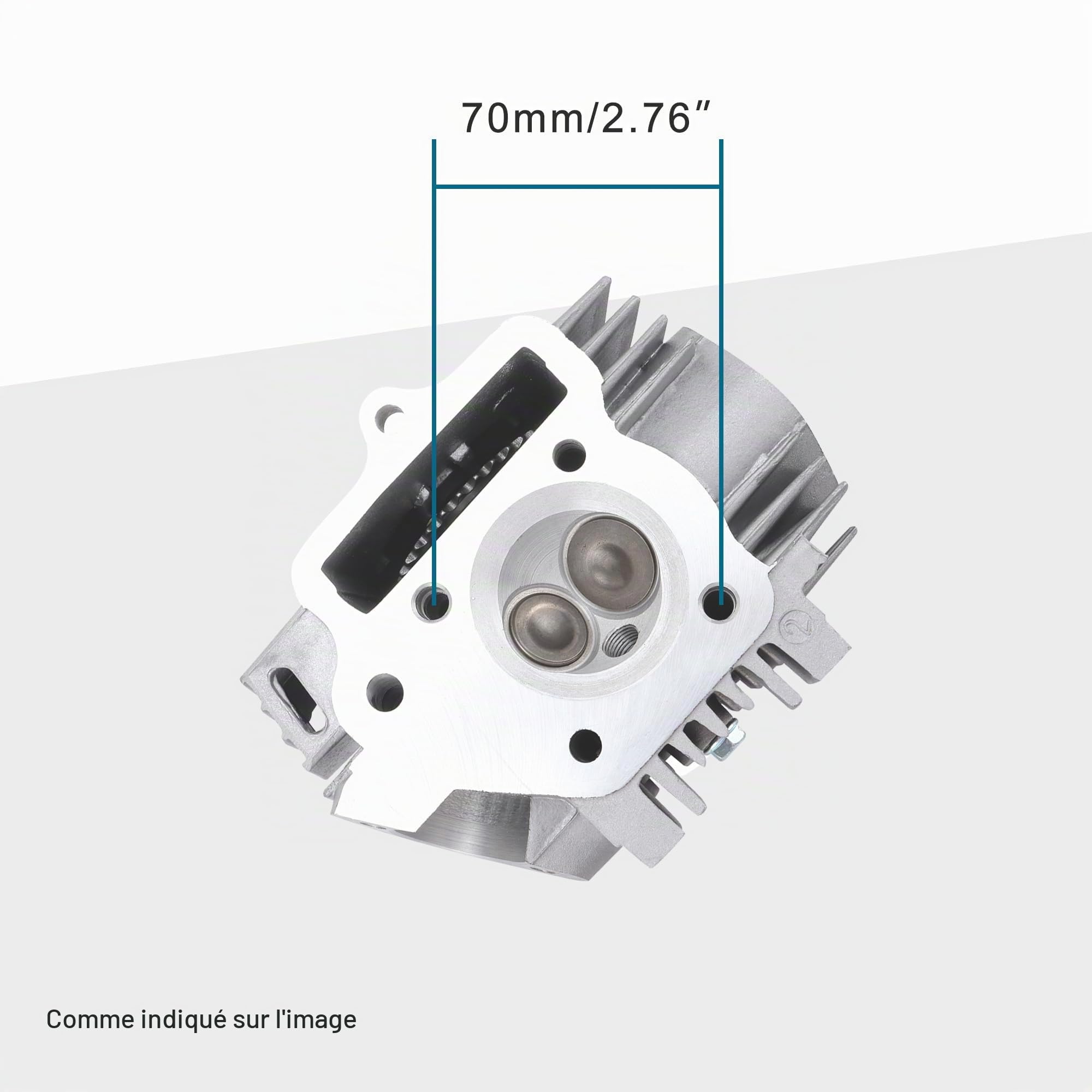 GOOFIT Kit de Culasse 52,4 mm Remplacement pour Scooter 4 Temps 110 CC ATV Go Kart