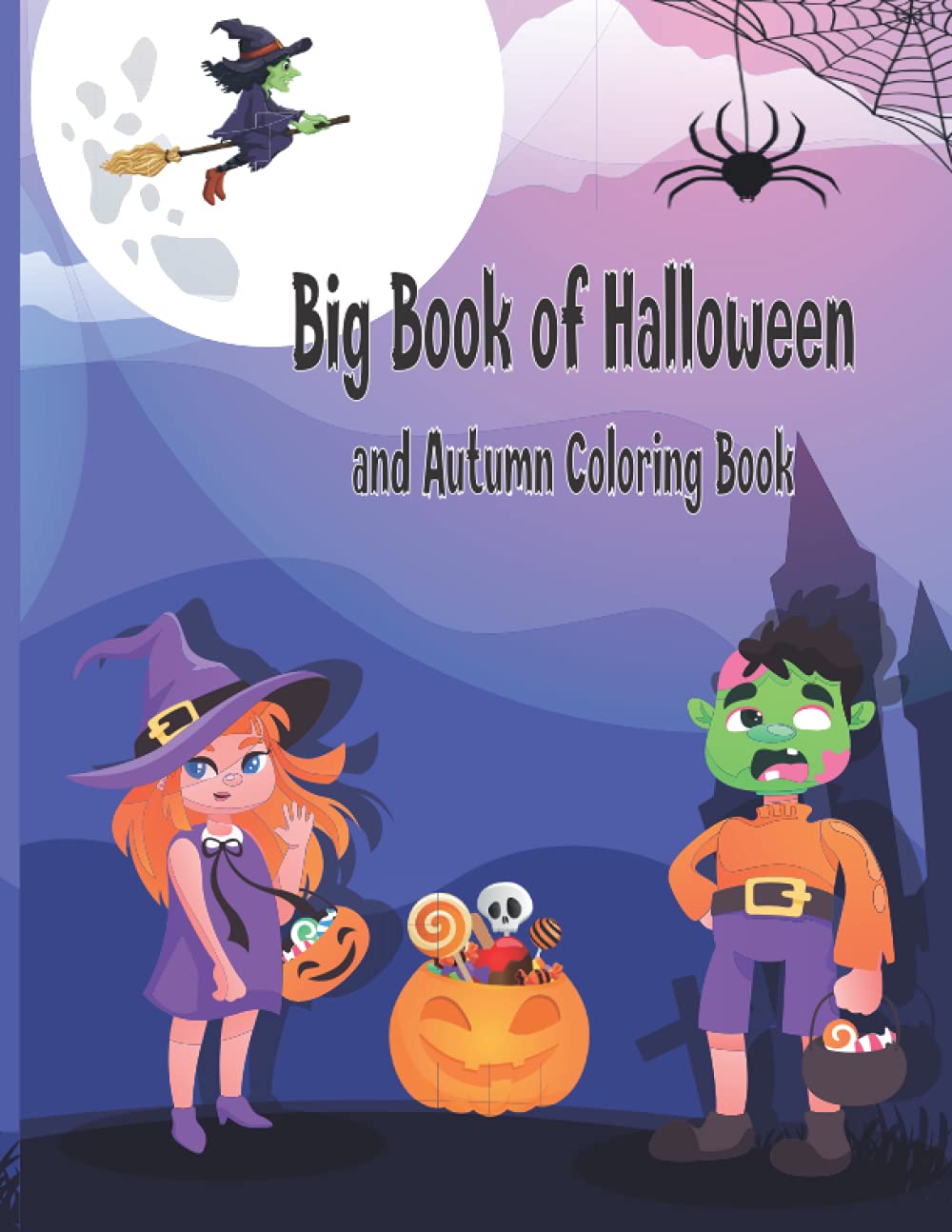 Big Book of Halloween & Autumn Coloring Book: easy halloween coloring book jade summer,halloween coloring book and mazes activity book for kids,easy halloween coloring book jade autumn