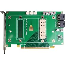SXM2 to PCIe X16 Adapter Card with Active Cooling for P100 V100 GPU Module GPU Expansion Card for