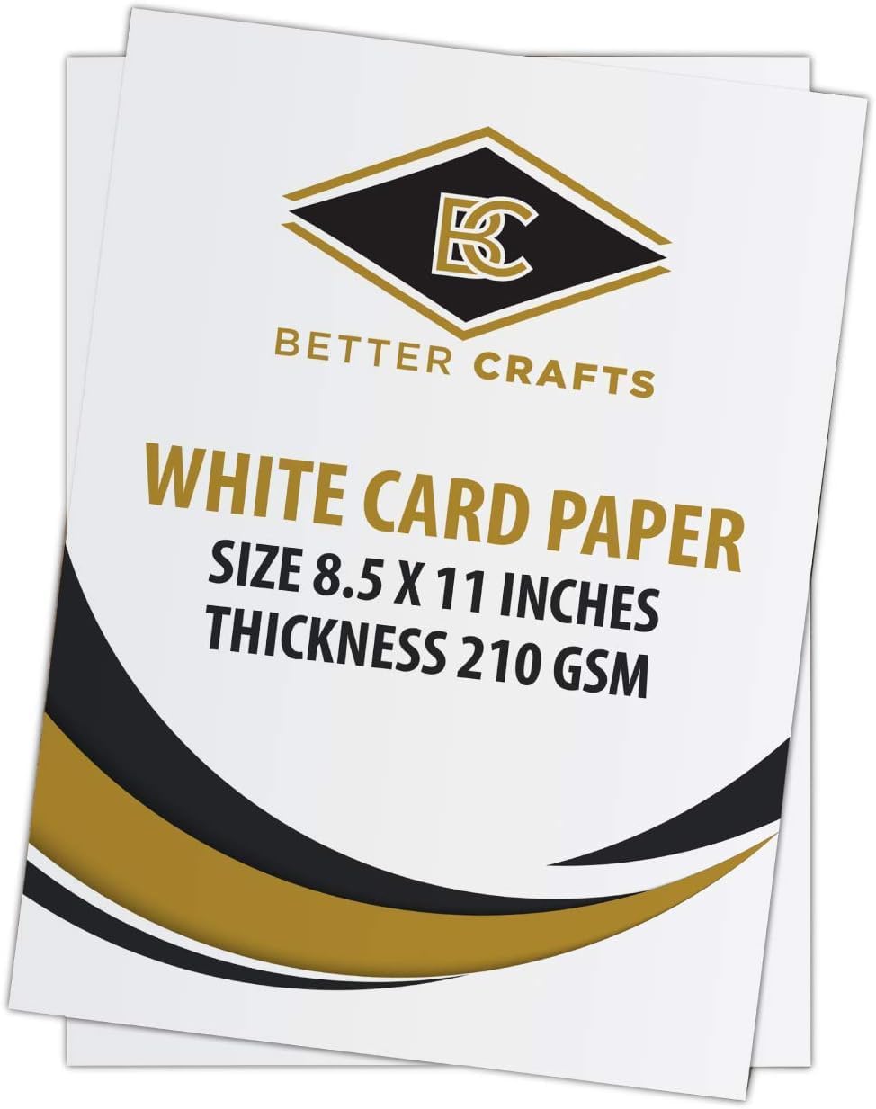 White Card Stock Paper, 8.5" x 11" - office-school supplies, art projects (Pack 250)