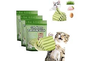 18PCS Cat Grass Teething Stick - Revolutionizing Cat Dental Health and Hairball Elimination