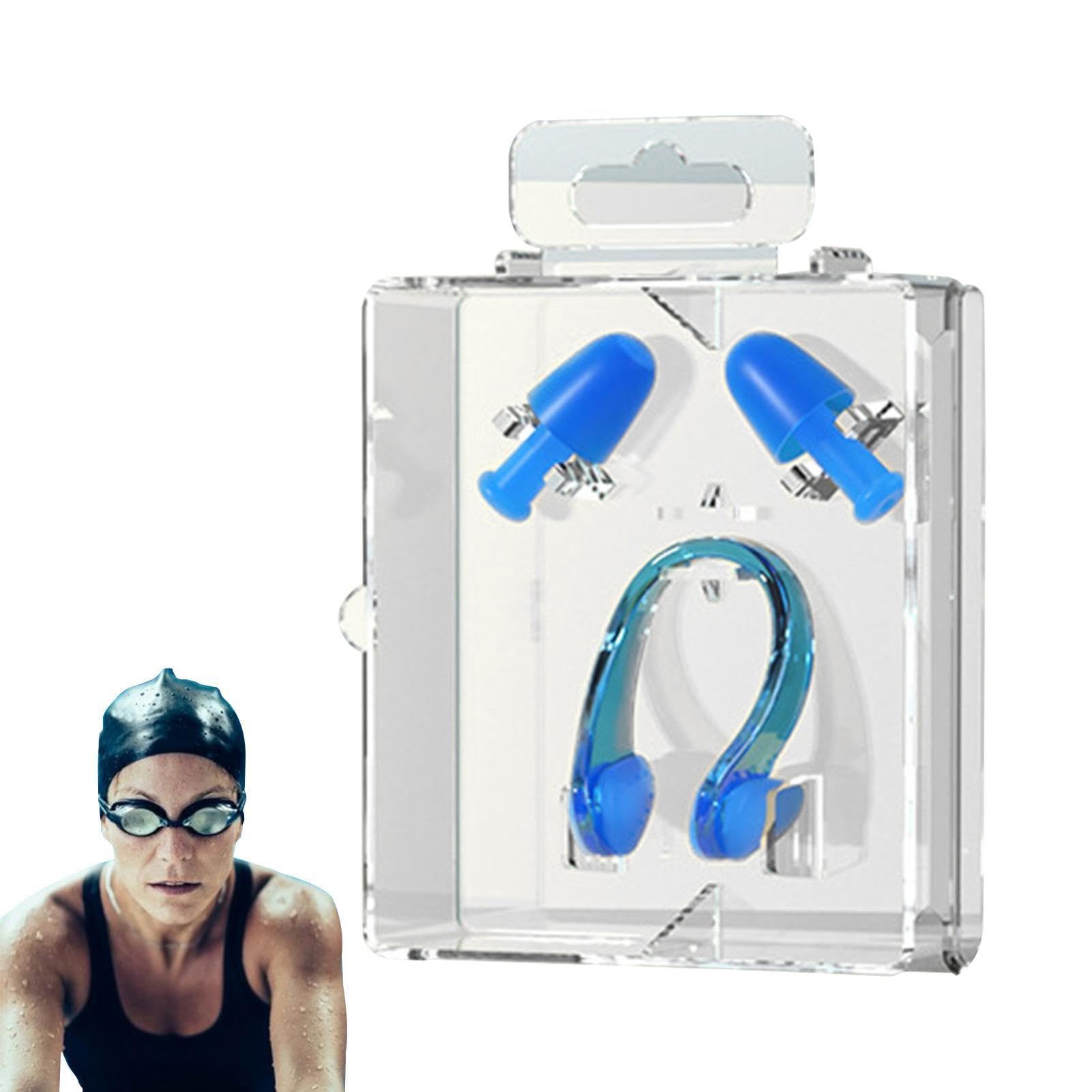 40 tappi per le orecchie in silicone, impermeabili, per galleggianti