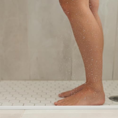 Miniatura 9 de Umbral de ducha plegable de 118 pulgadas de silicona adhesiva de silicona 0.47 para regadera alta, barrera de tapón de agua para baño, cocina,