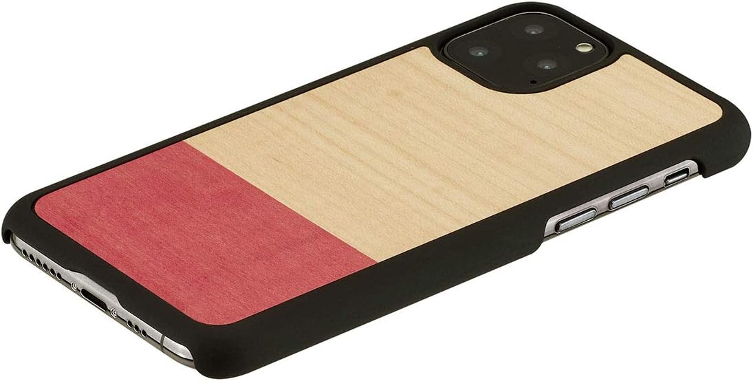 Man&Wood I16834i58R iPhone 11 Pro Natural Wood Case, Miss Match Wood, 5.8 Inches, iPhone Back Cover, Japanese Authorized Dealer