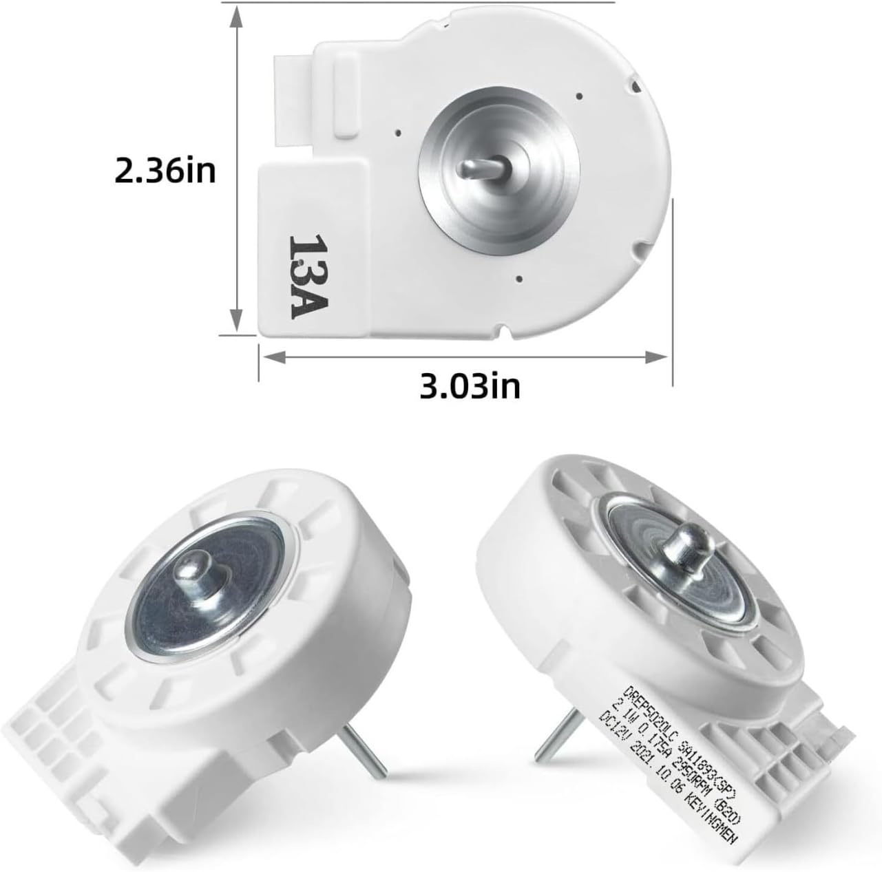 Compatible for 10-Pack Evaporator Fan Motor DREP5020LC DA31-00146H DA31-00146C PS4138377 AP4444609 Replacement Part