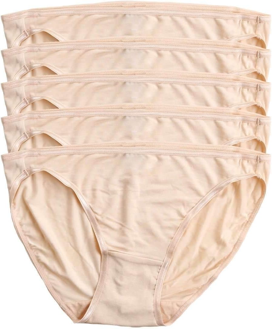 Smooth Low Rise Bikini Panties - Seamless Underwear for Women, Panties for Women (5-Pack)