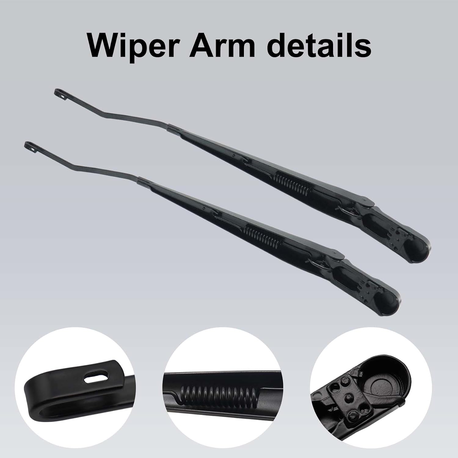Windshield Wiper Arm Compatible with 1999-2007 Ford F250 F350 F450 F550 Super Duty 2000-2005 Excursion，part number 42647 42648 F81Z17526AA F81Z17527AA