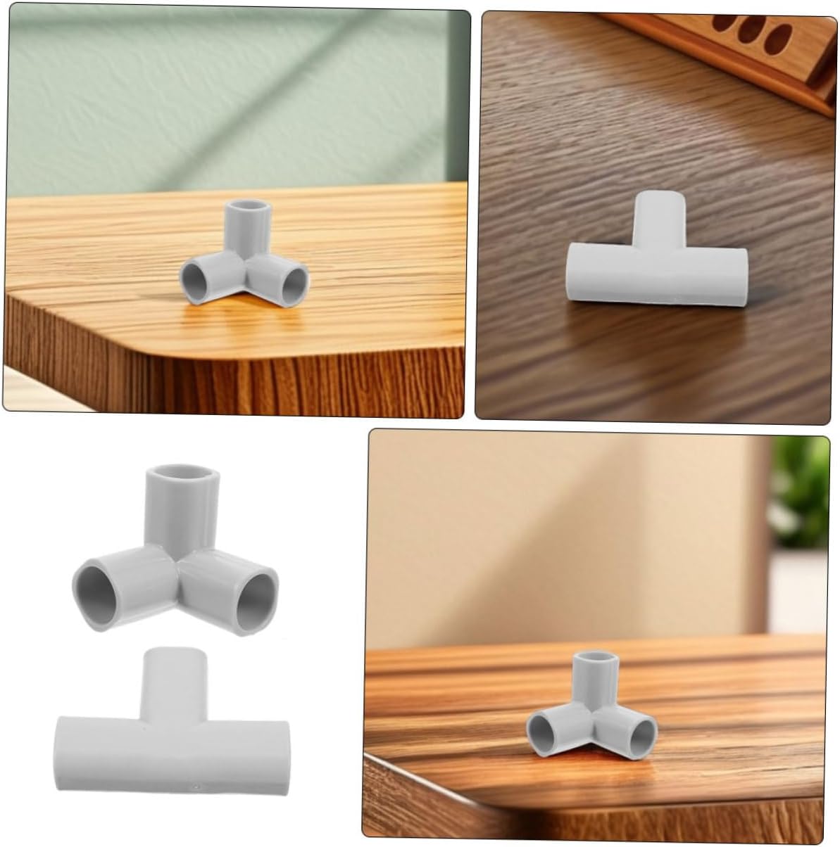 2pcs T-Shaped Elbow Connectors for Sturdy Plastic Playpen Replacement Parts Indoor Safety Fencing Accessories for Infant Play Areas